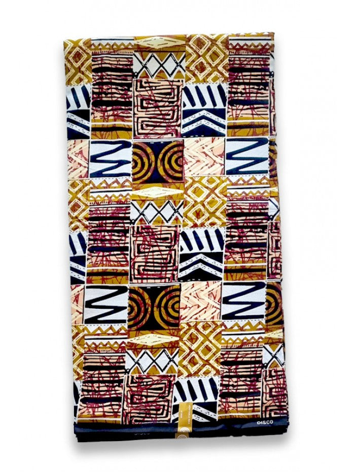 MINO 100% Cotton Wax Print Fabric
