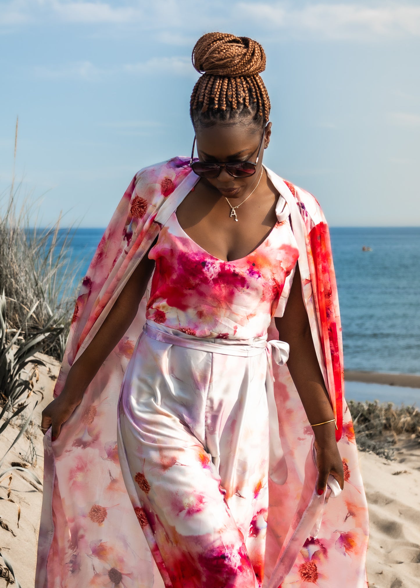 Bespoke PEARL GODDESS Two Piece Silk Set