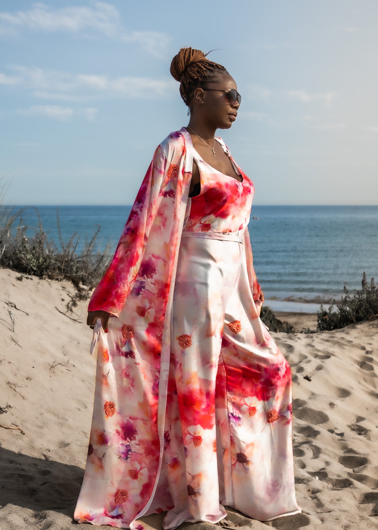 Bespoke PEARL GODDESS Two Piece Silk Set