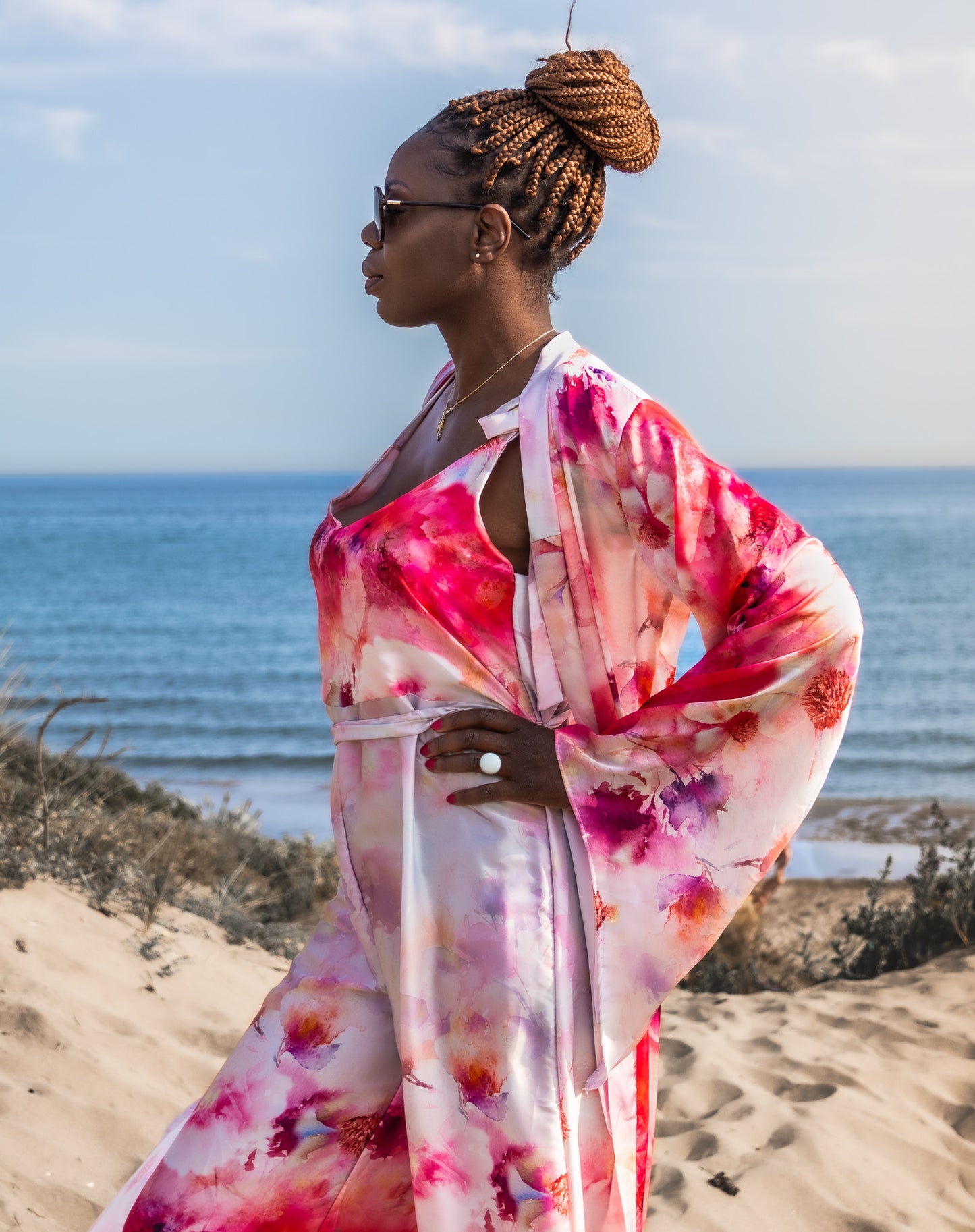 Bespoke PEARL GODDESS Two Piece Silk Set