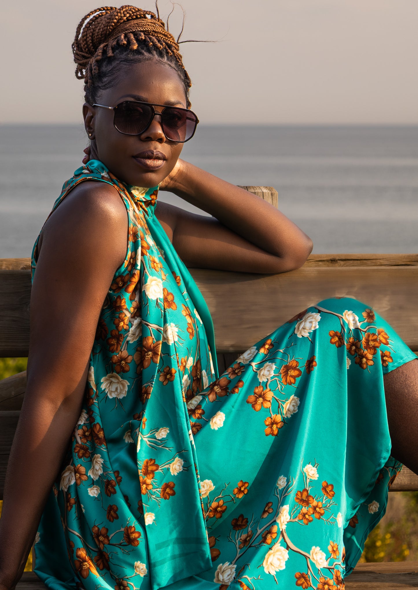 Bespoke FLOR DE MAR Silk Dress
