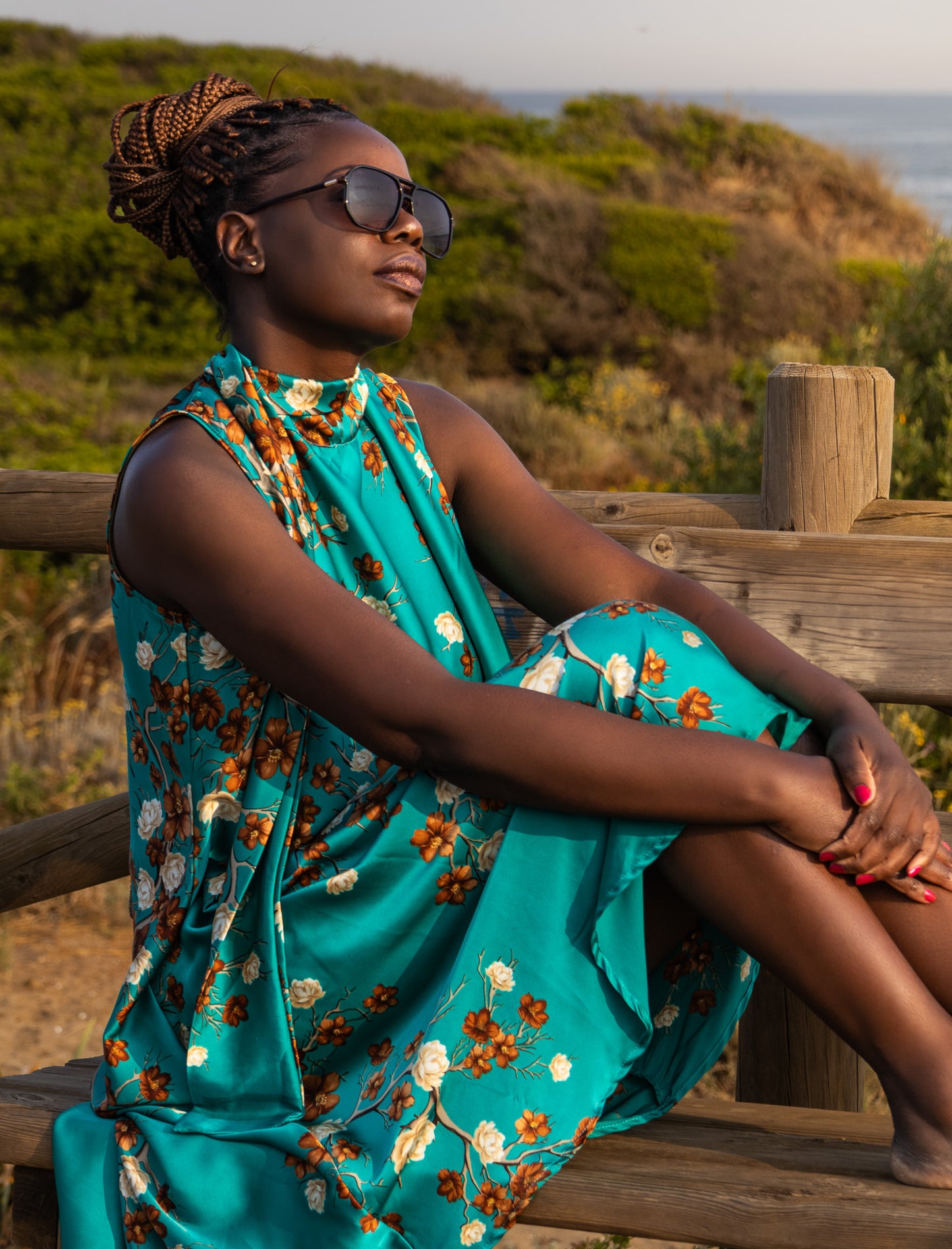 Bespoke FLOR DE MAR Silk Dress