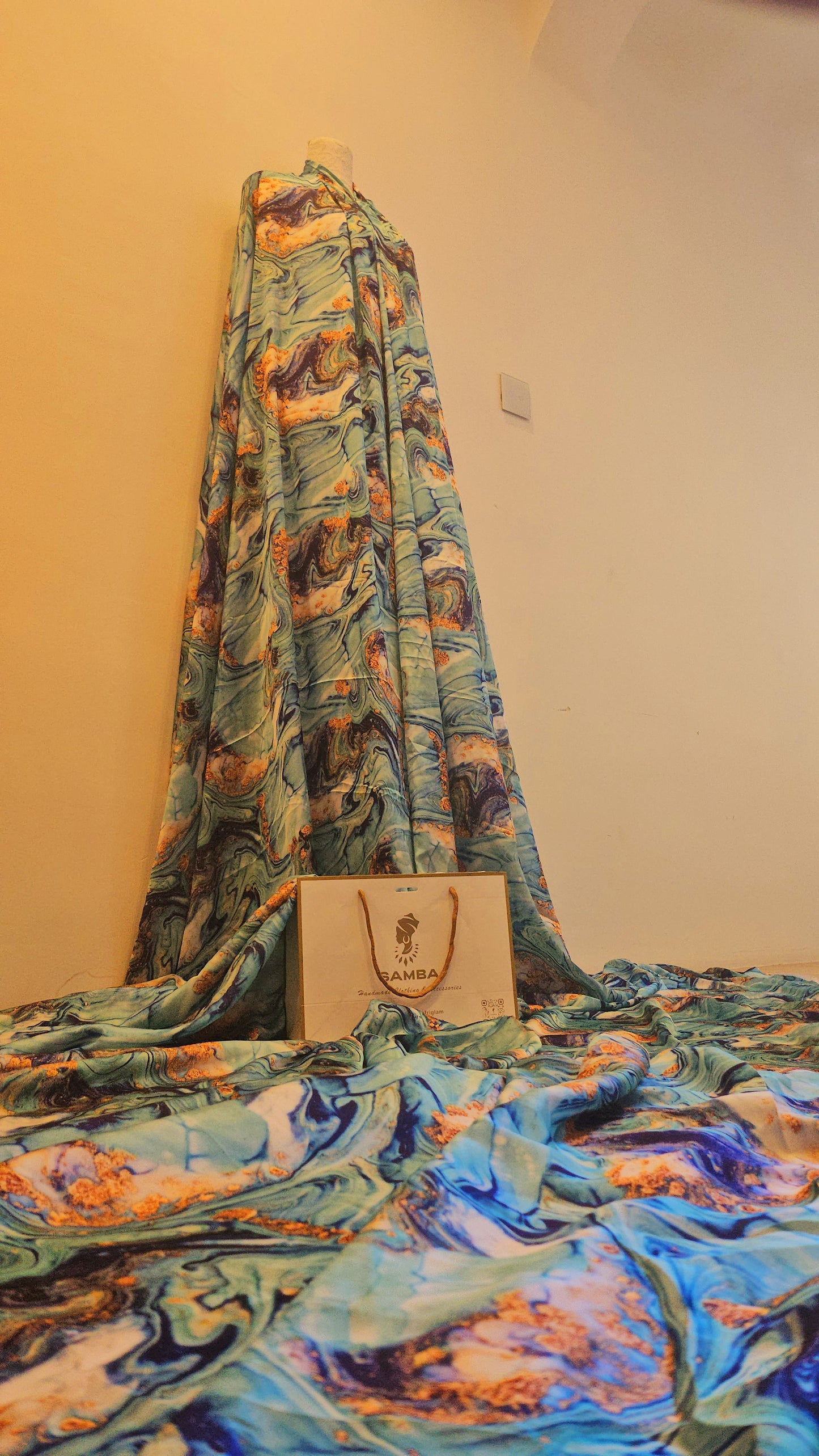 MARBLE Silk Fabric