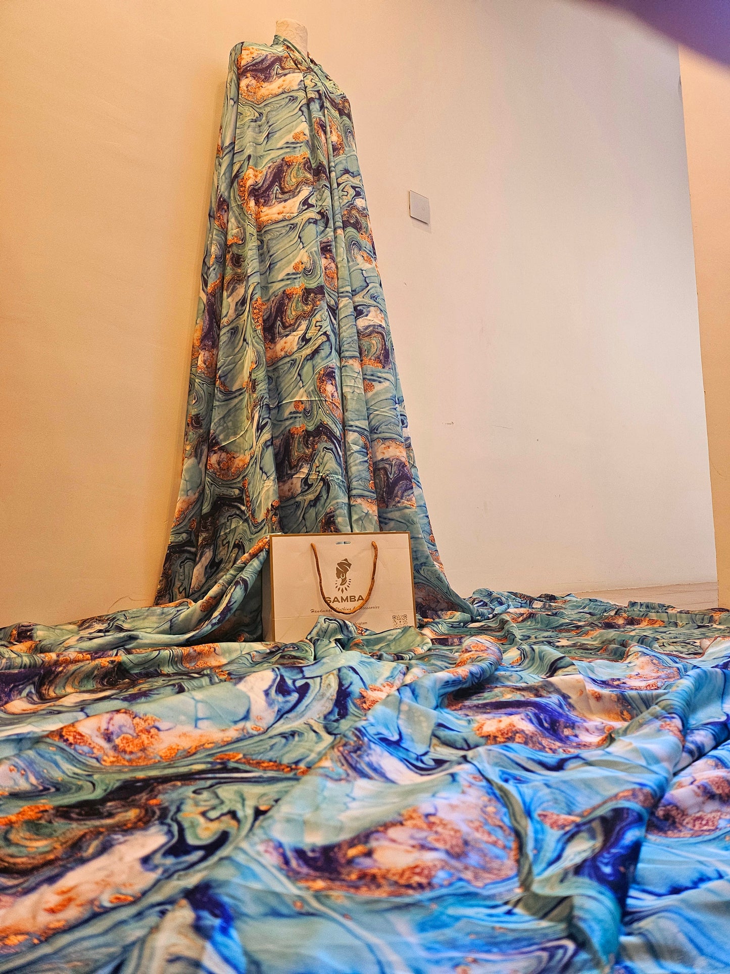 MARBLE Silk Fabric