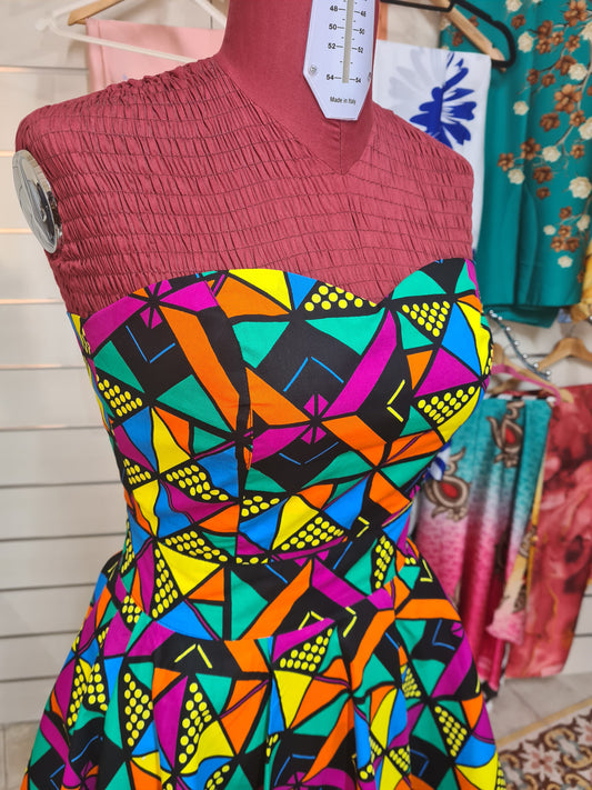 Bespoke JEMA Cotton Print Dress Made to Order