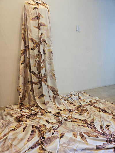 SAVANNA WHISPER Silk Fabric smooth and luxurious texture”