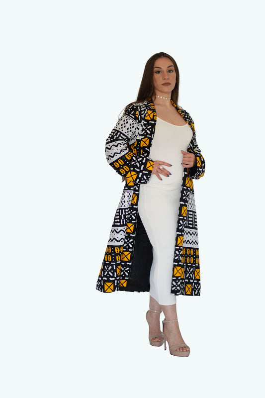 SAFFRON SKY Kimono Cotton Print Kimono Jacket