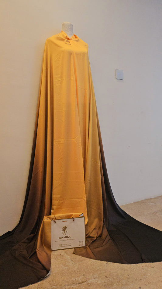 GOLD OMBRE Silk Fabric